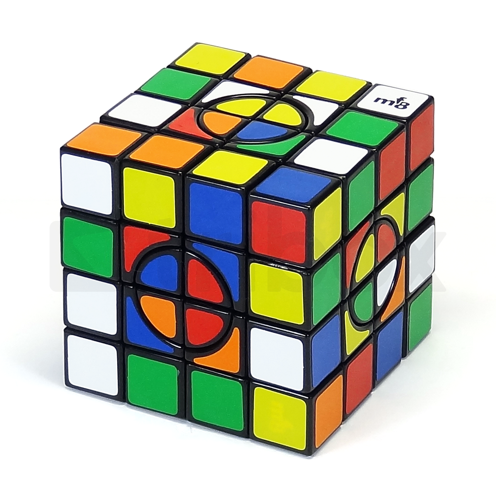 mf8 Crazy 4x4x4 Cube (I) Stickered (Black)