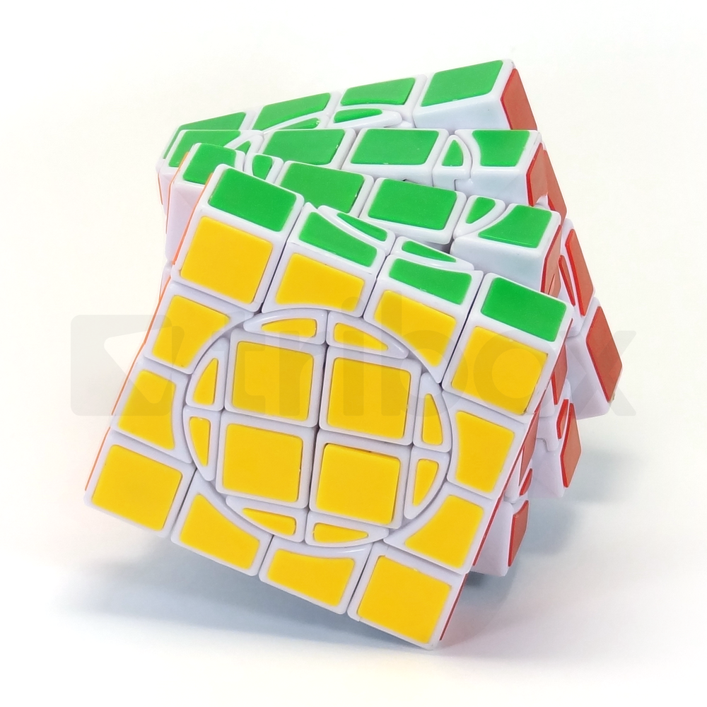 mf8 Crazy 4x4x4 Cube (II) Stickered (White)