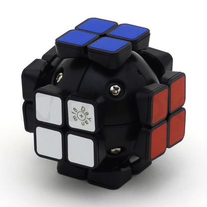 mf8+DaYan 4x4x4 Stickered (Black)