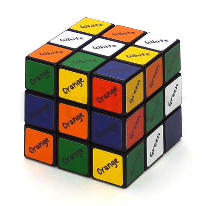 Oliver's 2 Solutions Cube [Sticker DIY]