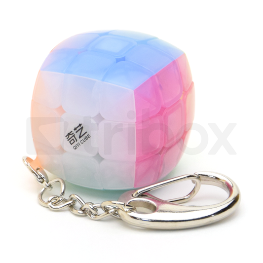 QiYi Pillowed 3x3x3 Keychain Jelly Cube Edition (Pastel)