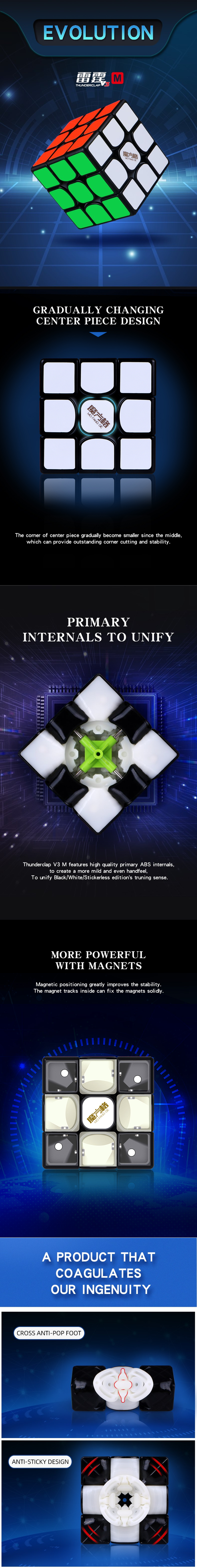 QiYi Thunderclap 3x3x3 V3 M メーカー製品情報 1