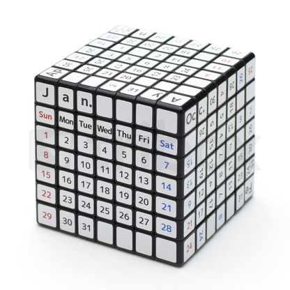 tribox 7x7x7 Calendar English Stickered