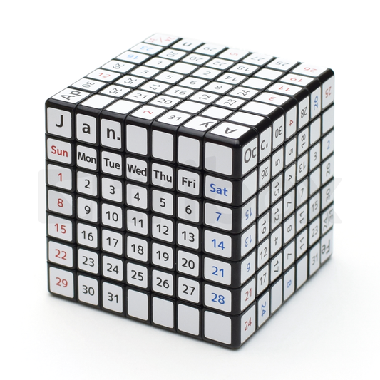 tribox 7x7x7 Calendar English Stickered